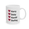 Latina Mug, Personalized with Children Names, Ceramic