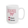 Coquette MAMA Mug personalized with kids names