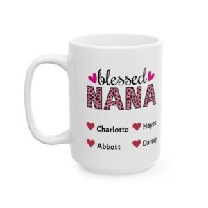 Blessed Nana Mug with Grandkids names