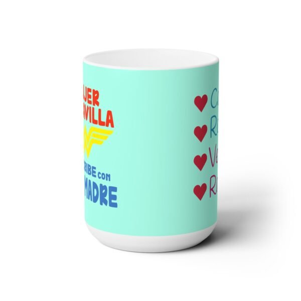 M de Madre Mujer Maravilla, Wonder Woman Mug, Coffee Mug for Mom