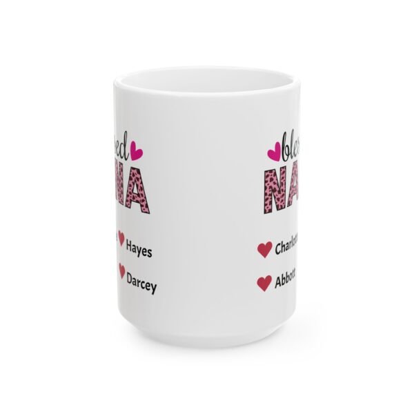 Blessed Nana Mug with Grandkids names