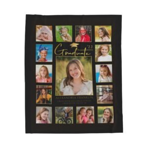 Graduation personalized Velveteen Plush Blanket