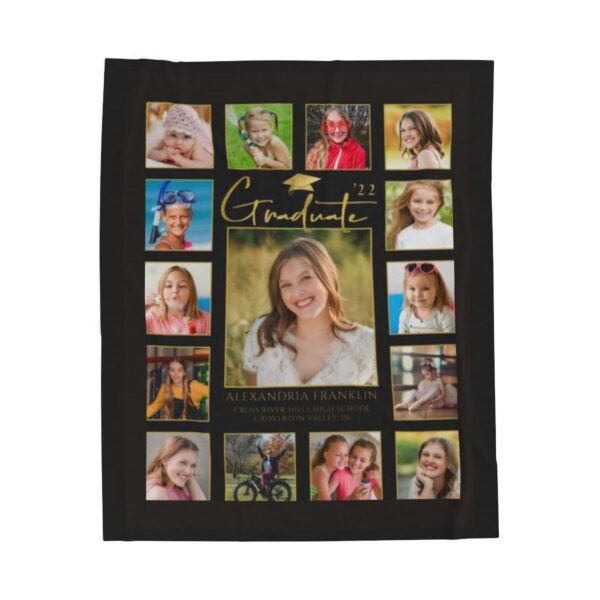 Graduation personalized Velveteen Plush Blanket