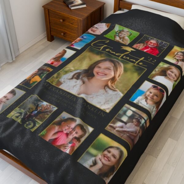 Graduation personalized Velveteen Plush Blanket