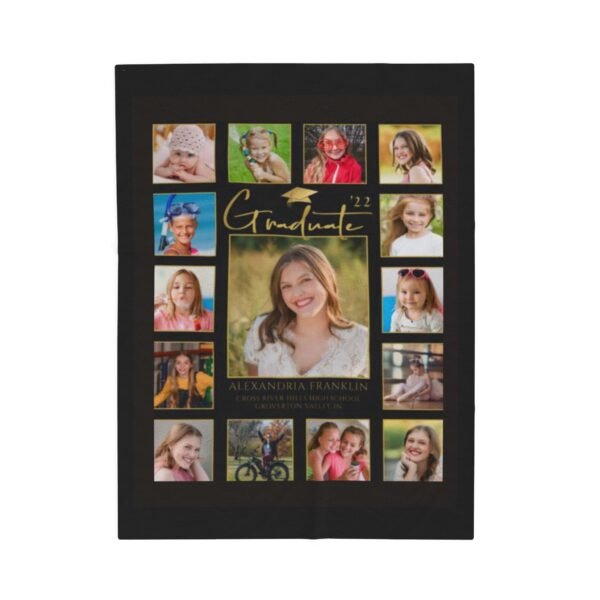 Graduation personalized Velveteen Plush Blanket