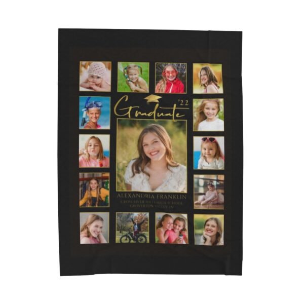 Graduation personalized Velveteen Plush Blanket